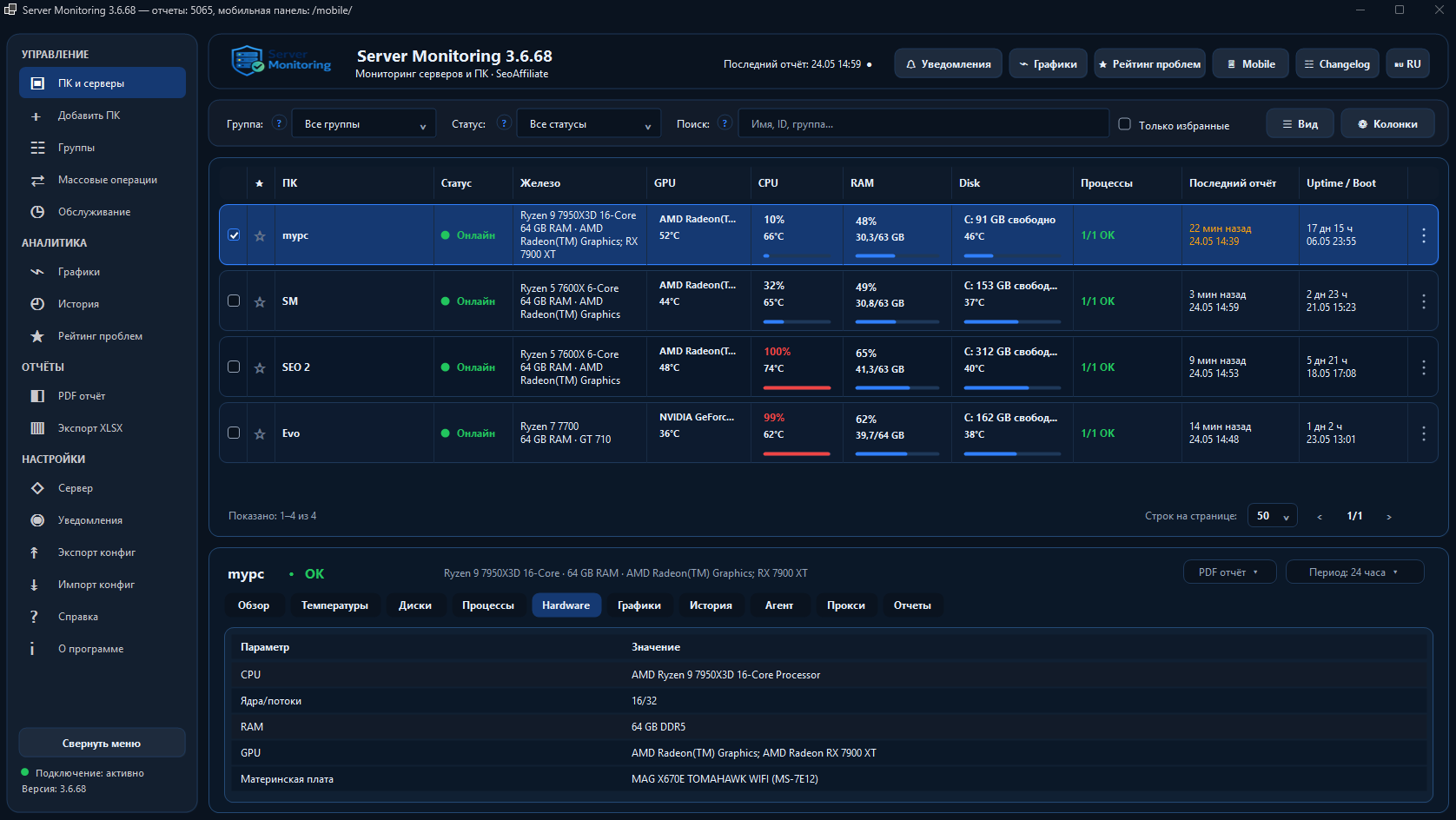 Hardware Server Monitoring